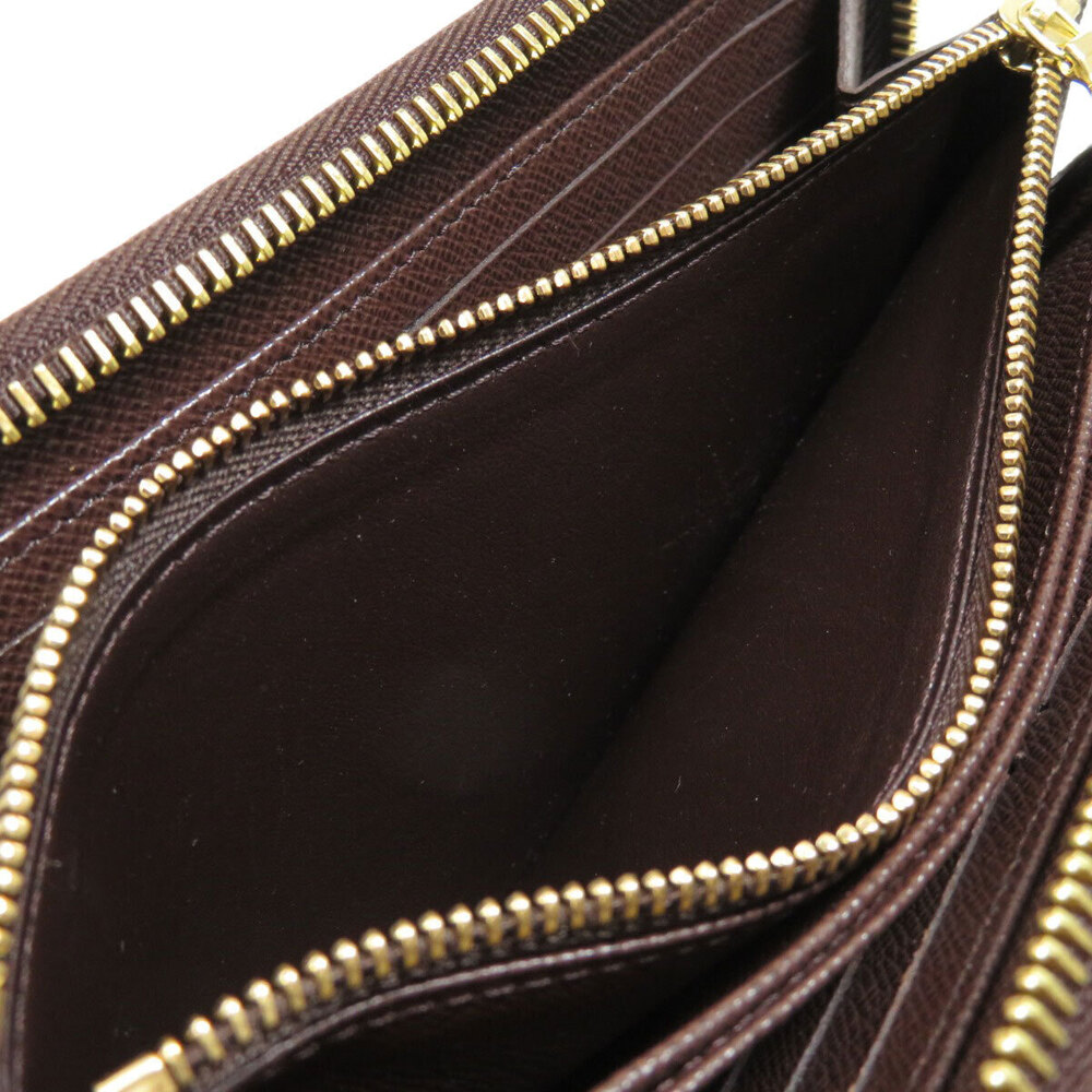 Louis Vuitton Wallet Damier Brown Wallet Ebene Canvas Long Zippy - Picture 5 of 6